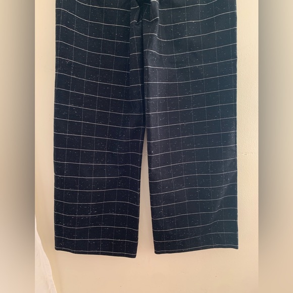 Madewell Slim Wide leg pants in black speckled windowpane size 27 - Picture 7 of 16
